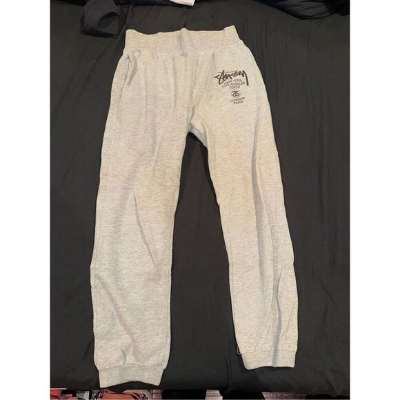 Stussy Pants - STUSSY size S gray sweatpants